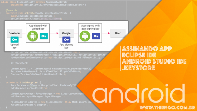 Assinar o app, Android Studio