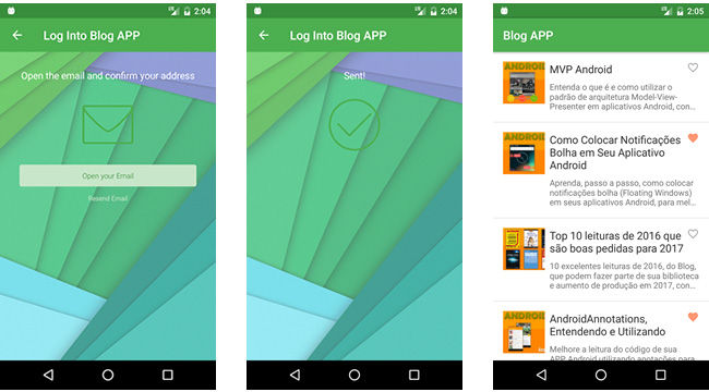 Aplicativo Android de exemplo com a Account Kit API