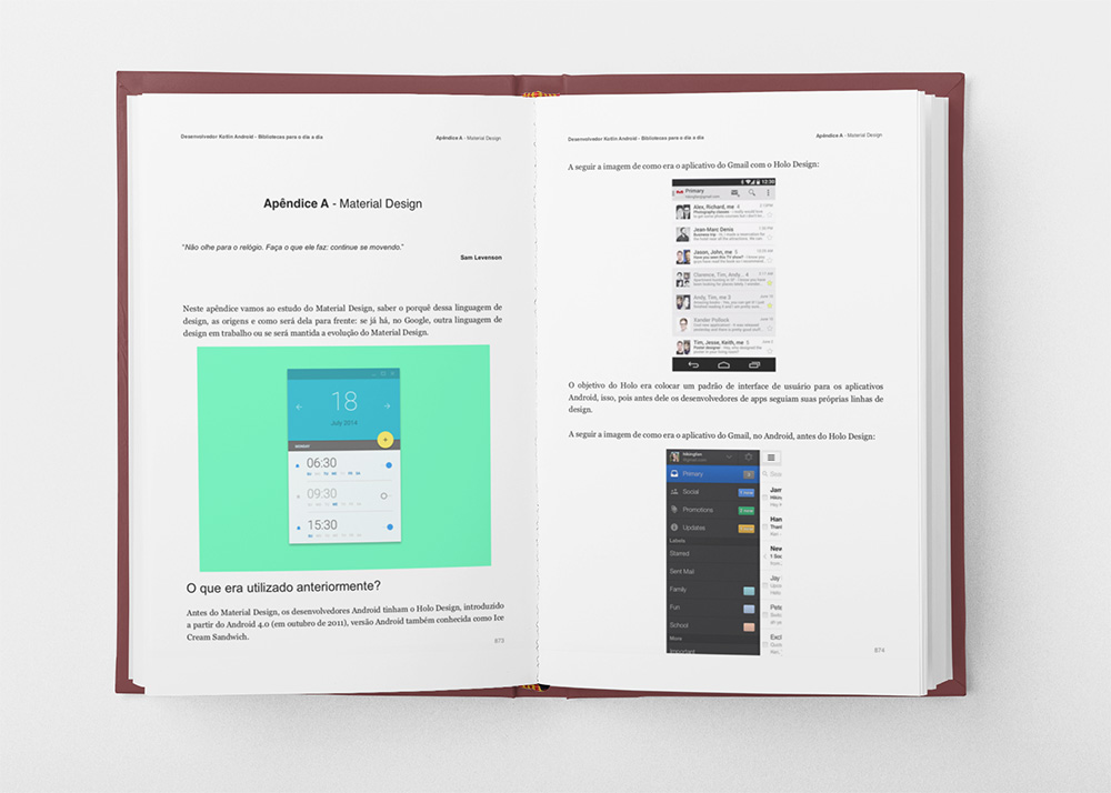 Livro Desenvolvedor Kotlin Android aberto